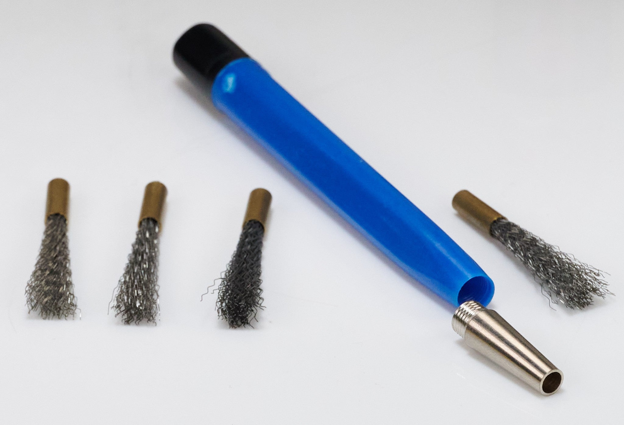 STEEL Scratch Brush Watch Clean Removes Rust Scratches 3x SPARE BRUSHES