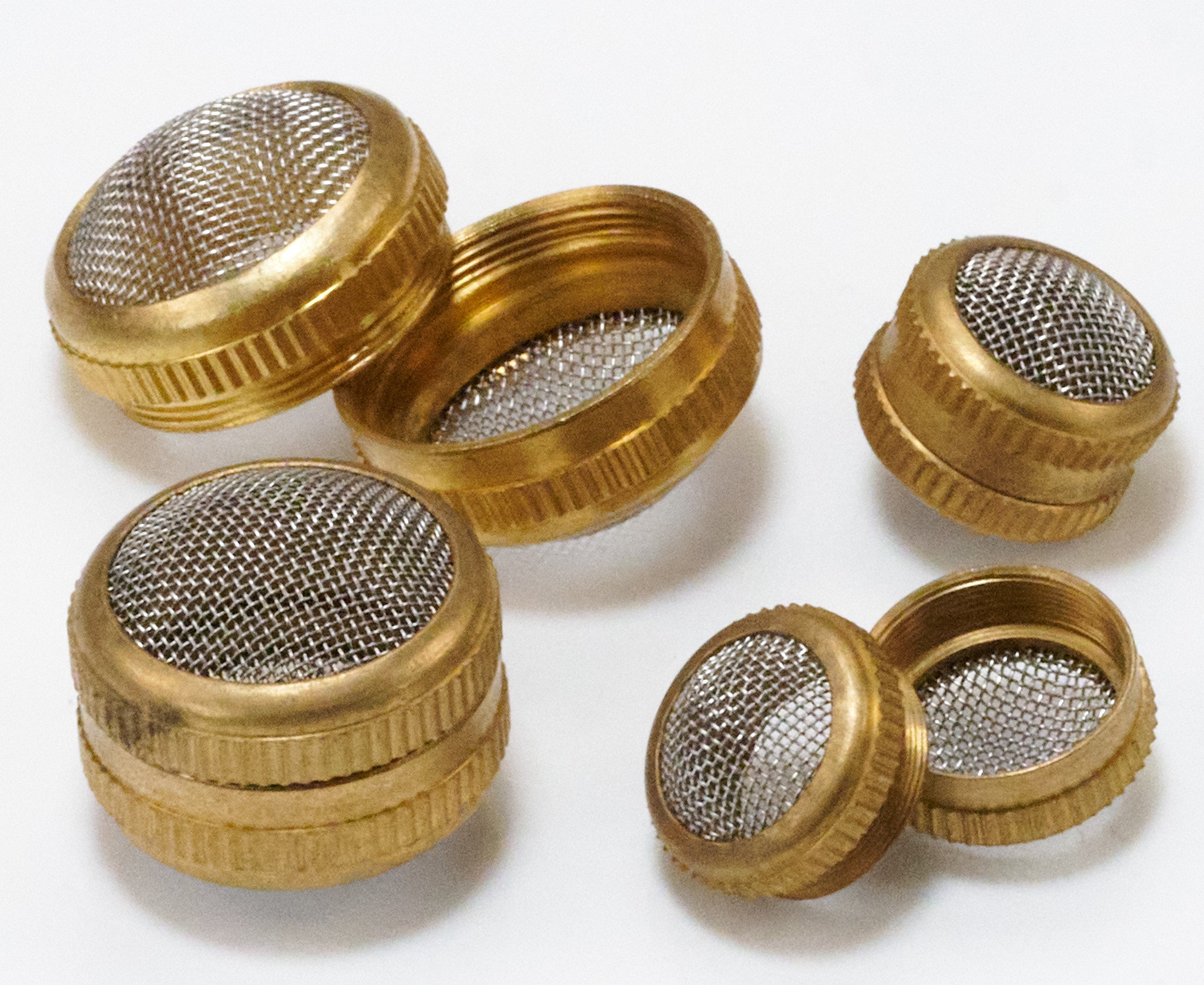 4x Brass Cleaning Mesh Container Screw Basket Set Holder Ultrasonic Watch Parts