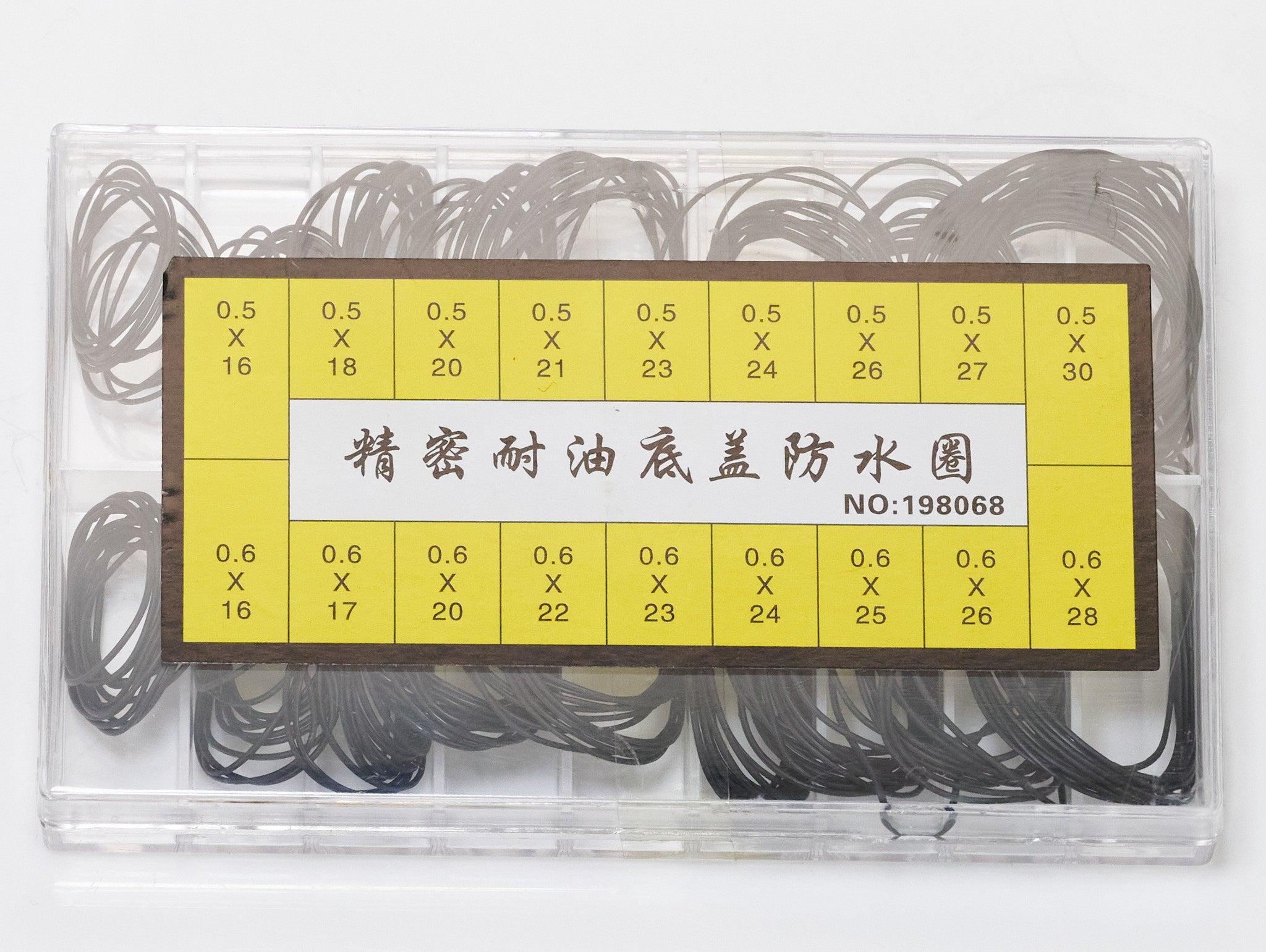 180x Watch Sealing Gaskets Set Rubber Waterproof Seal Washers 0 Rings 16-30mm.