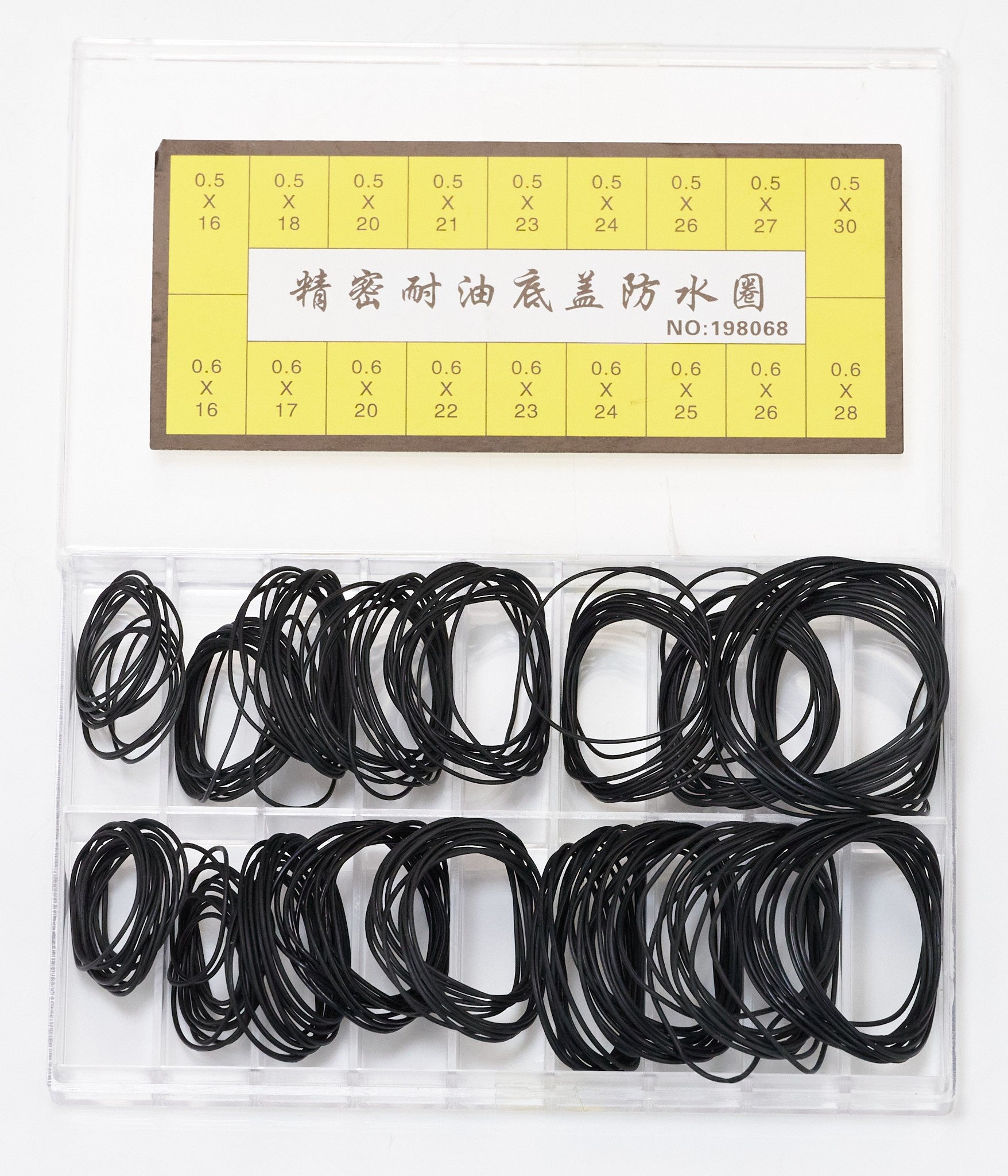 180x Watch Sealing Gaskets Set Rubber Waterproof Seal Washers 0 Rings 16-30mm.