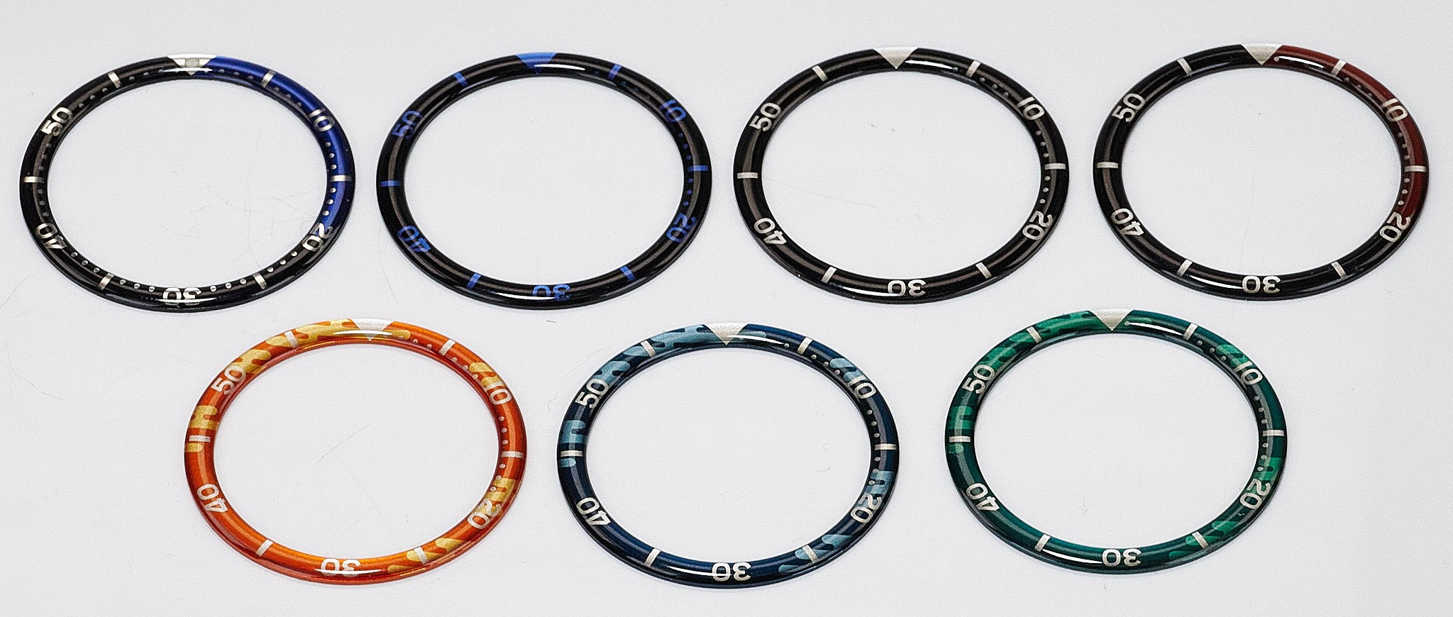 38mm Resin Flat Watch Bezel Insert Part Fits SKX007 Watch Case NH35 NH36 Seiko