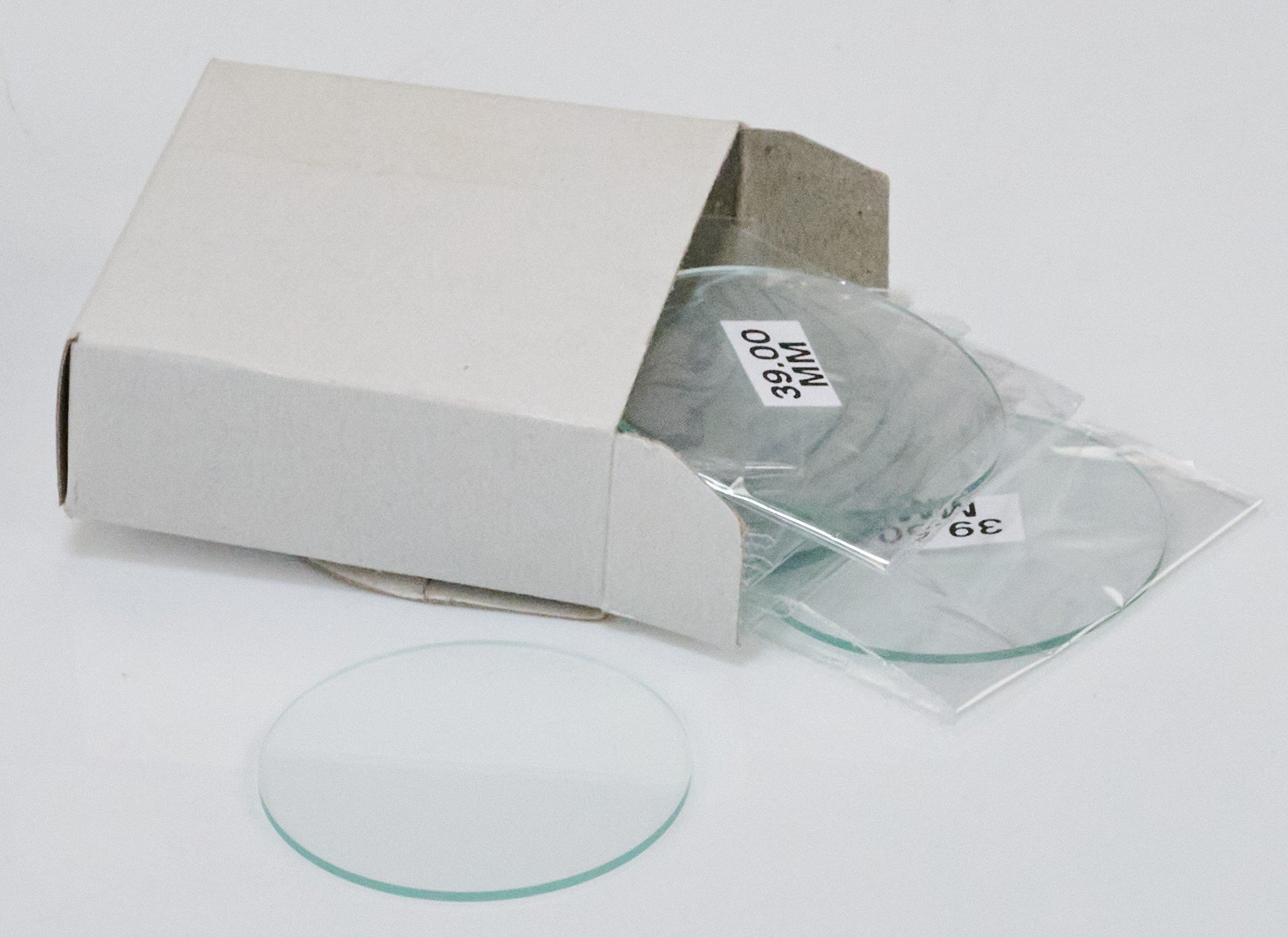 100x Flat Mineral Crystals Glass 30-39mm Large Watch Pocketwatch Replacement Set