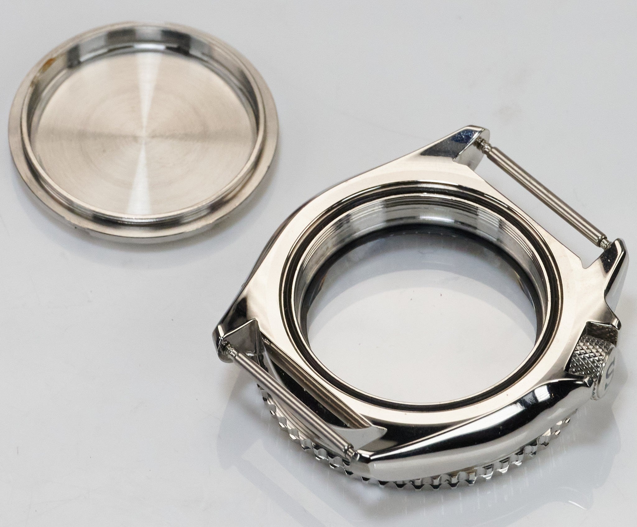 42mm Green 316L Stainless Steel Watch Case For  NH35 NH36 Sapphire Glass