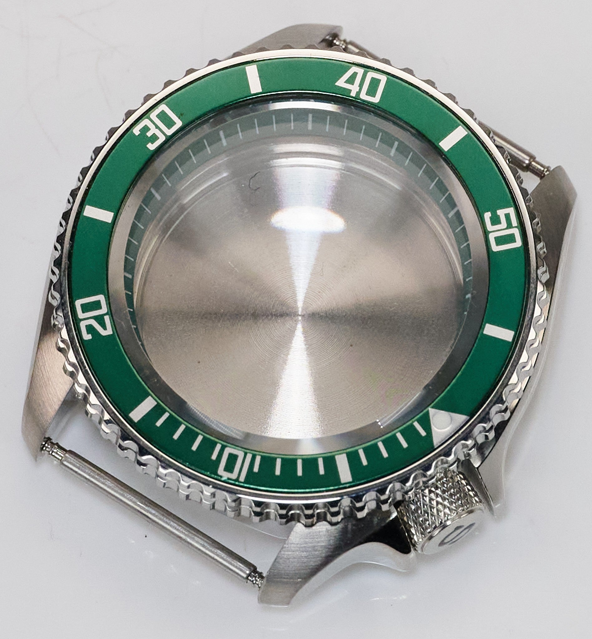 42mm Green 316L Stainless Steel Watch Case For  NH35 NH36 Sapphire Glass