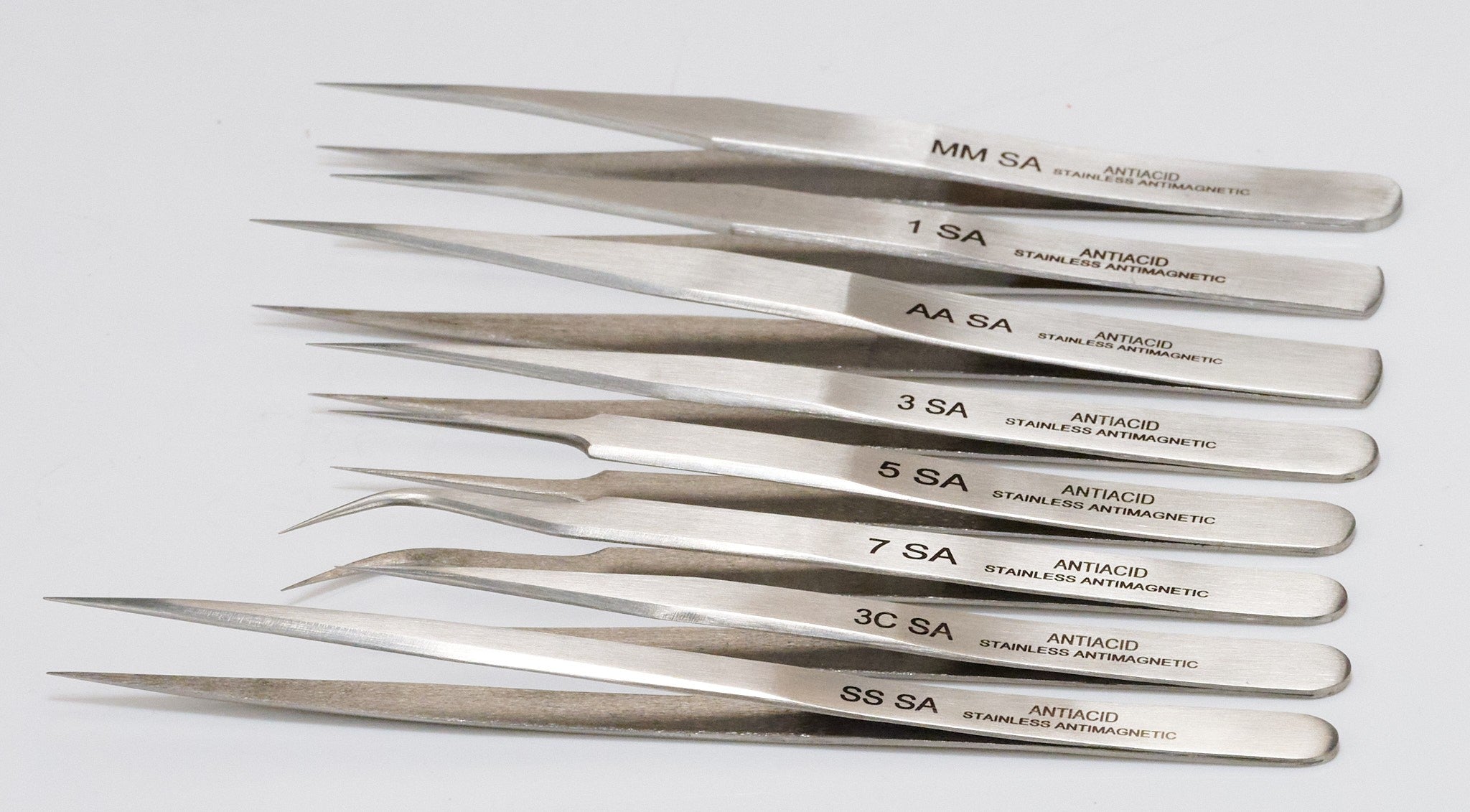 8x Tweezers Watchmakers Watch Repair Set Tools Parts Anti Acid Stainless Steel