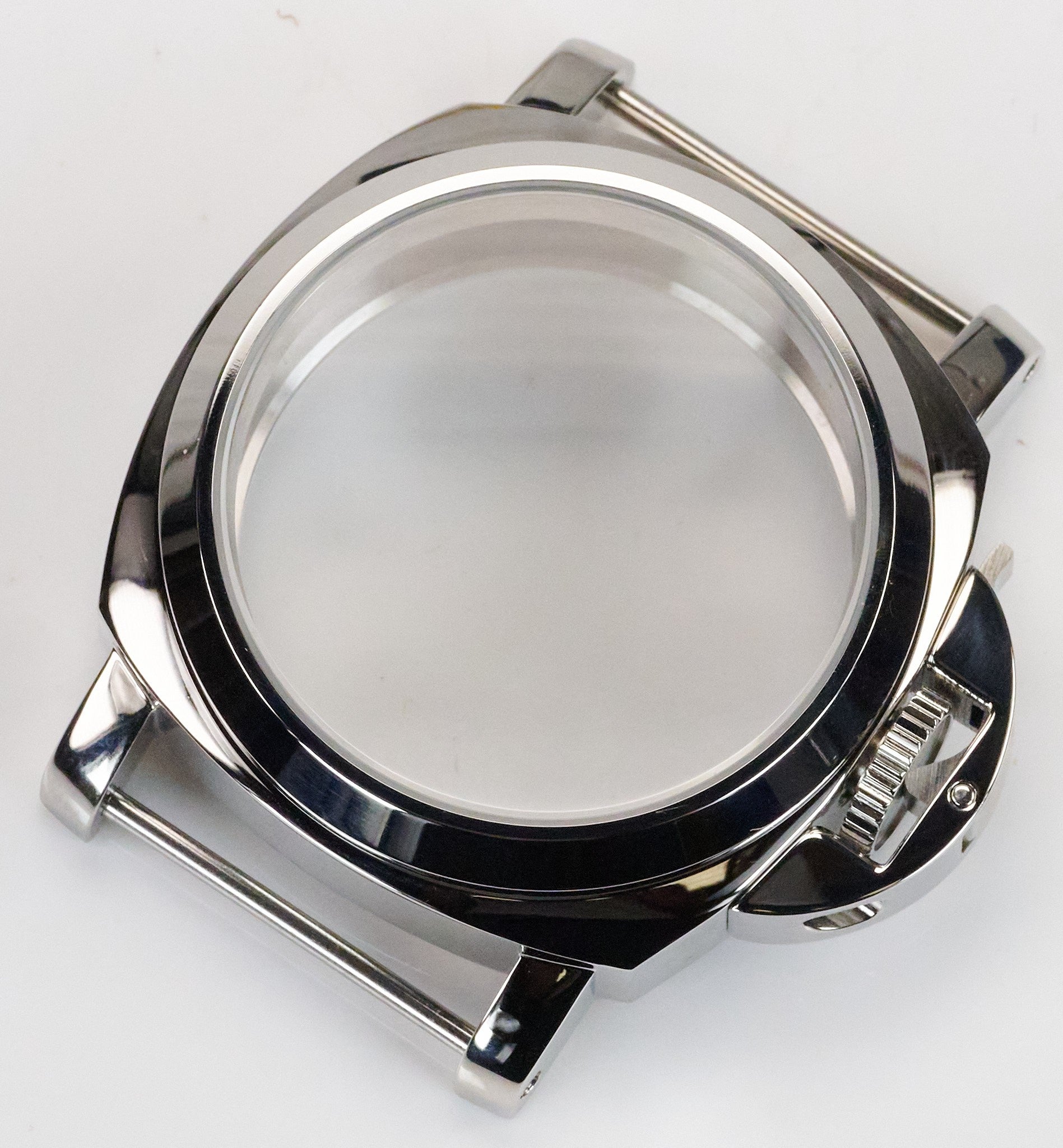 42mm Orange 316L Stainless Steel Watch Case For Seiko NH35 NH36 Sapphire Glass