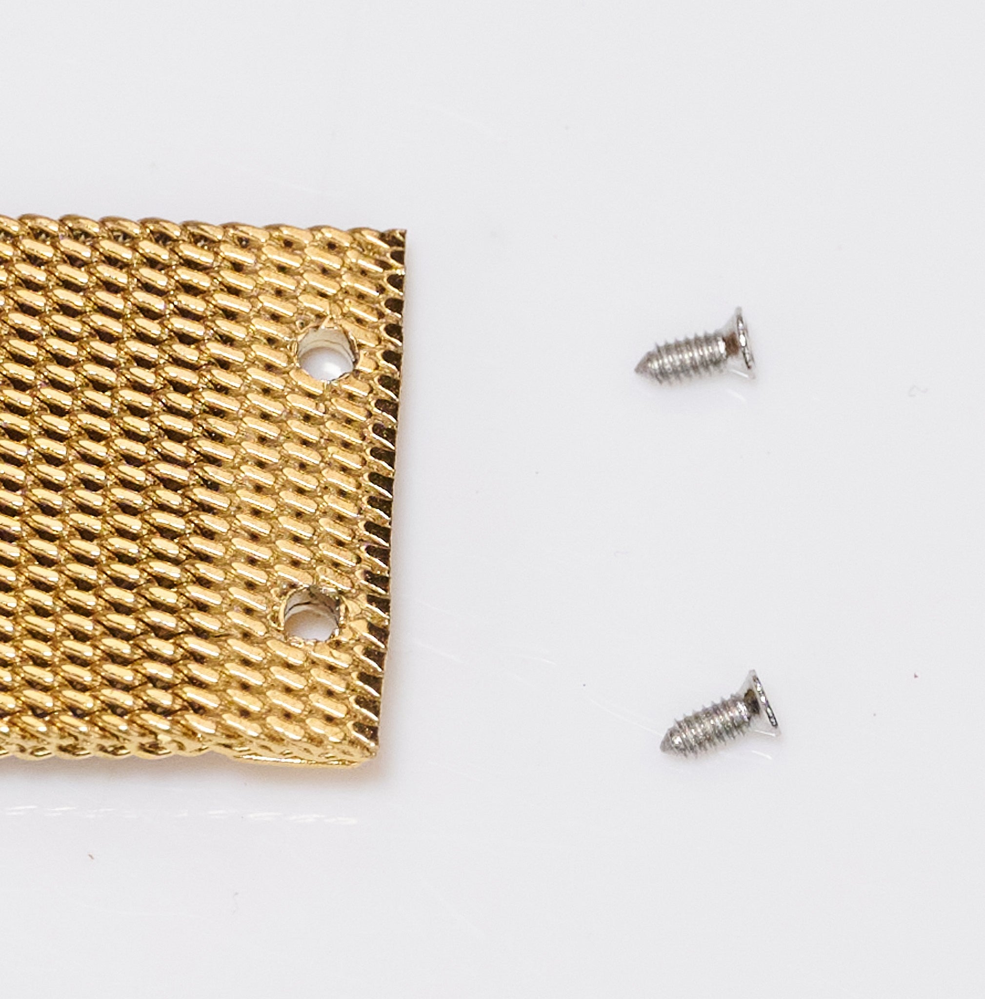 14mm Steel Fine Mesh Watch Bracelet For Skagen Screw On Replacement Gold & Rose