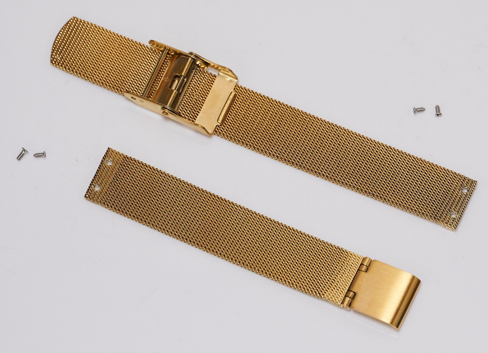 14mm Steel Fine Mesh Watch Bracelet For Skagen Screw On Replacement Gold & Rose