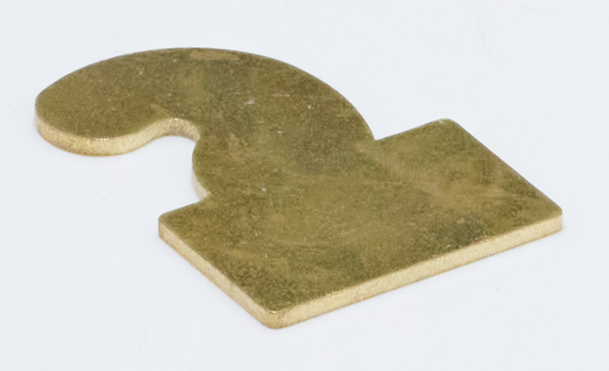 Brass Metal Long Case Clock Hood Hinge Key Blank Not Drilled 1.6mm Thick