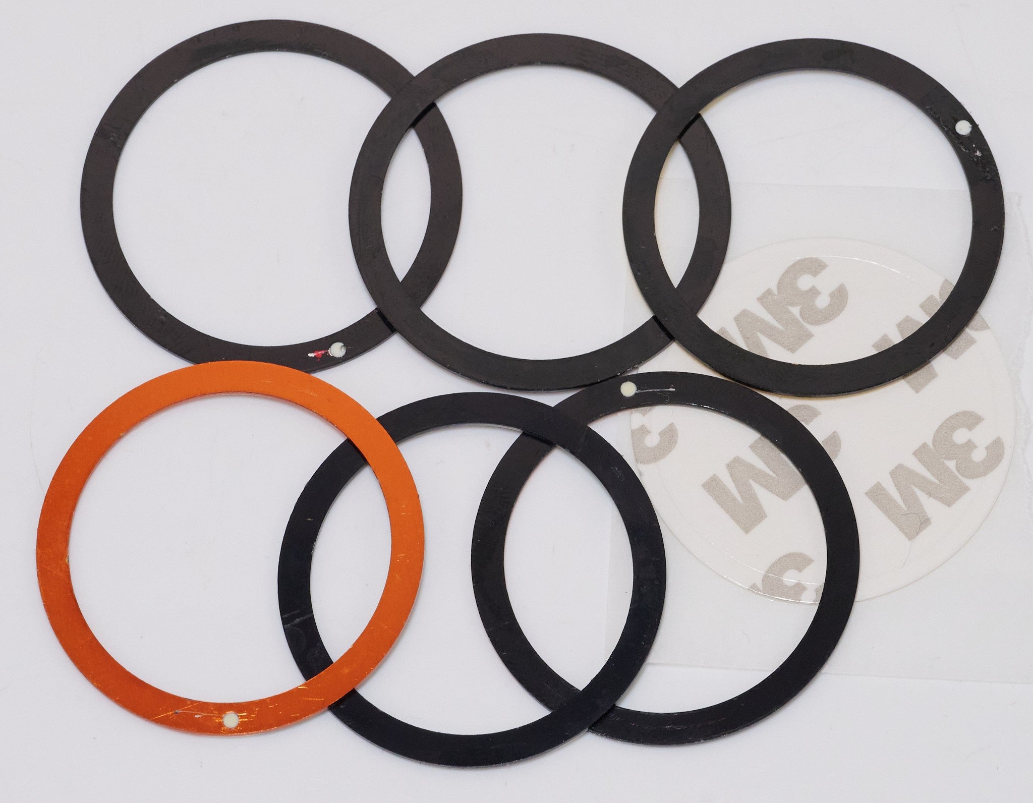 38mm Flat Watch Case Bezel Insert Part 2-TONE Divers Aluminium SKX + STICKER New