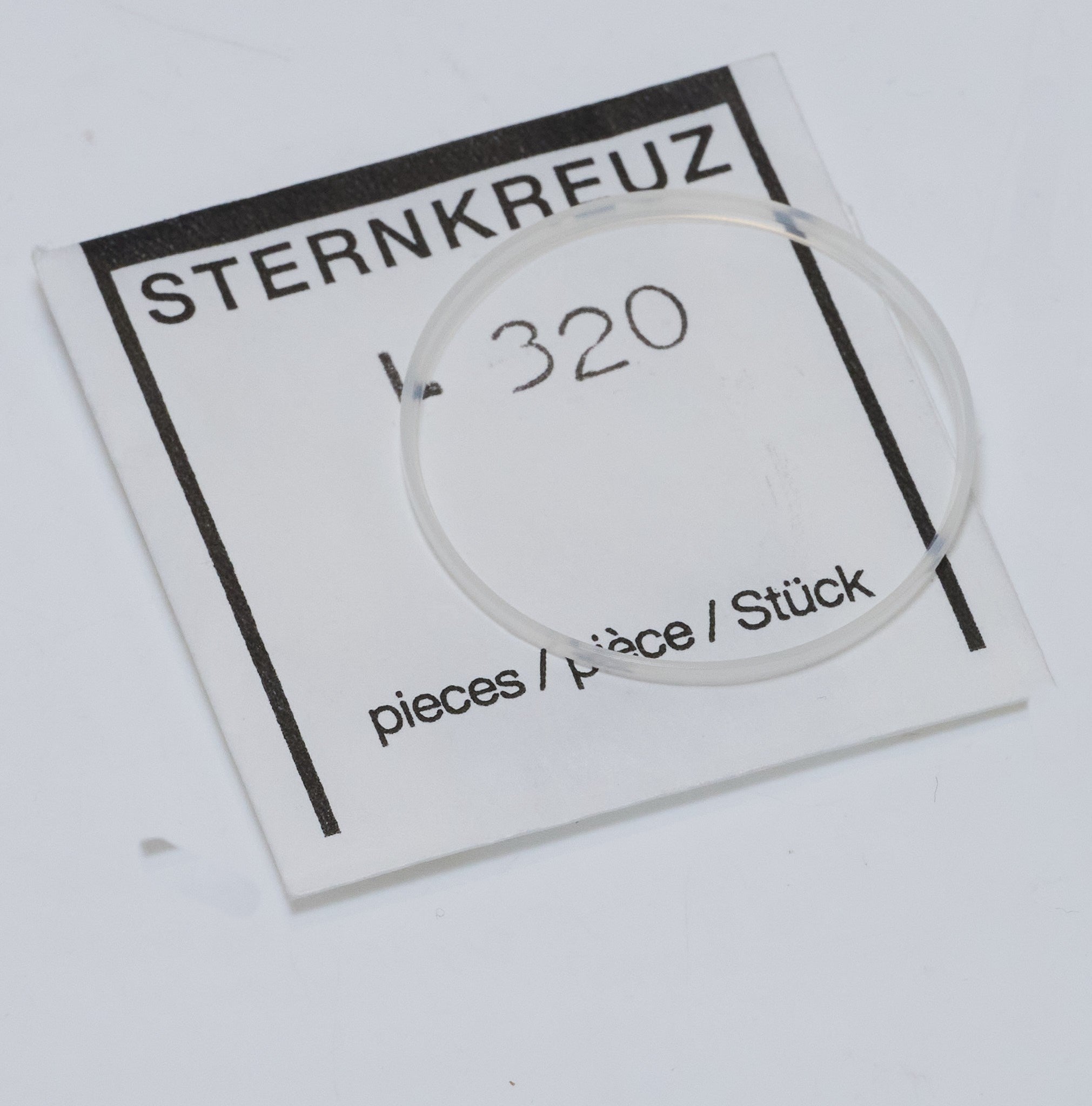 Replacement Crystal Glass For SWATCH Irony Chrono Acrylic & Tension Ring 34.7mm