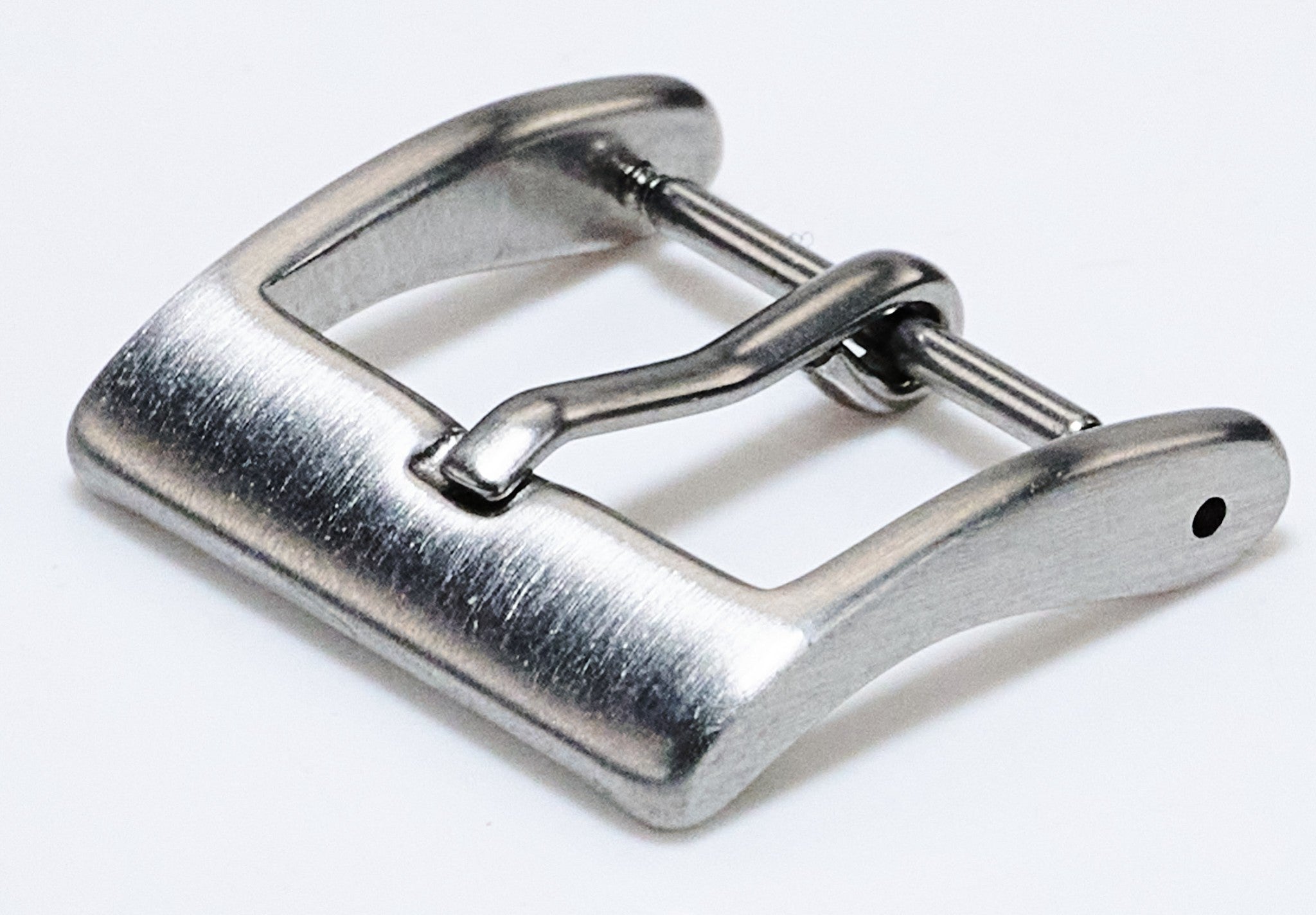 Watch Strap Buckle Stainless Steel Clasp Band Replacement Silver & Black 16-22mm