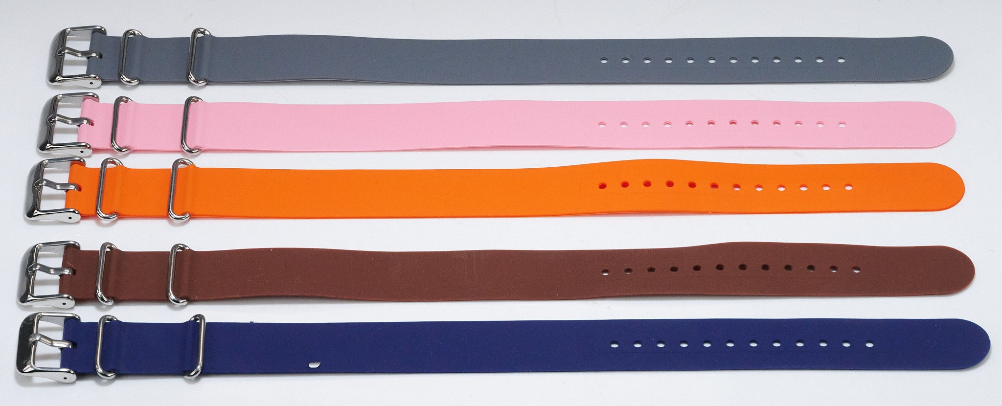 Military One Piece Silicone Rubber Watch Strap Band Stretchy Comfortable Divers