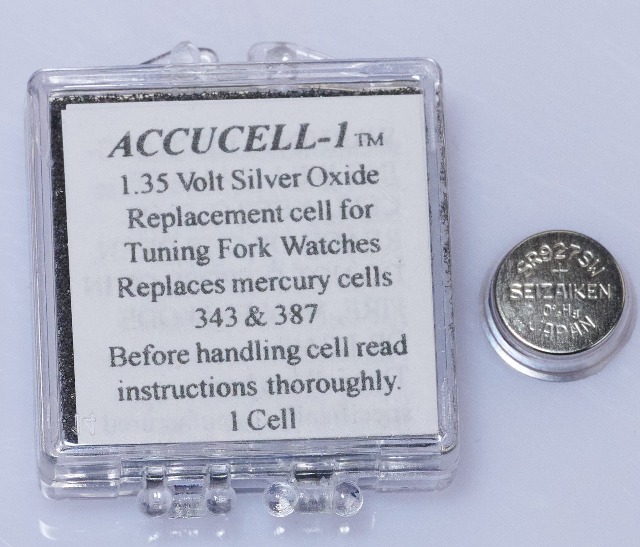 Accutron Bulova 214 Accucell Special Battery 1.35V Replaces 343 & 387 Accucell-1