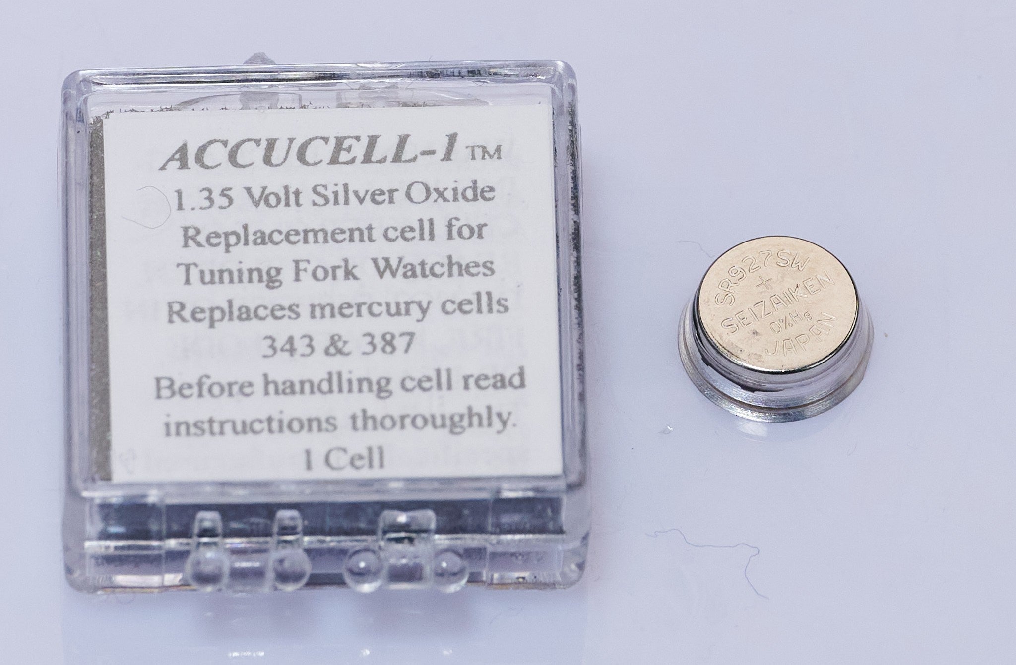 Accutron Bulova 214 Accucell Special Battery 1.35V Replaces 343 & 387 Accucell-1