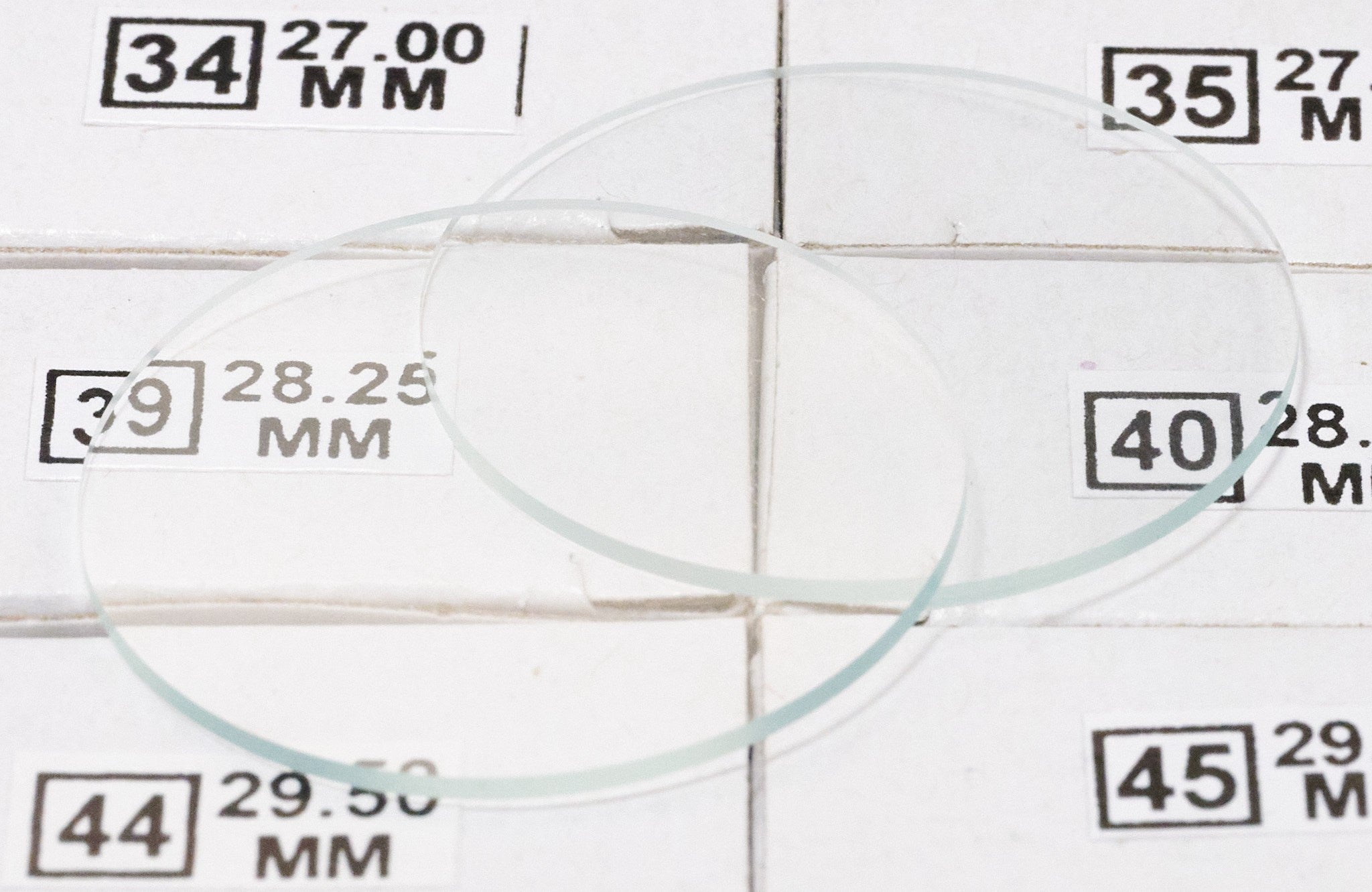 240x Mineral Glass Watch Crystal 25mm - 31mm FLAT 1mm Replacement Crystals Set