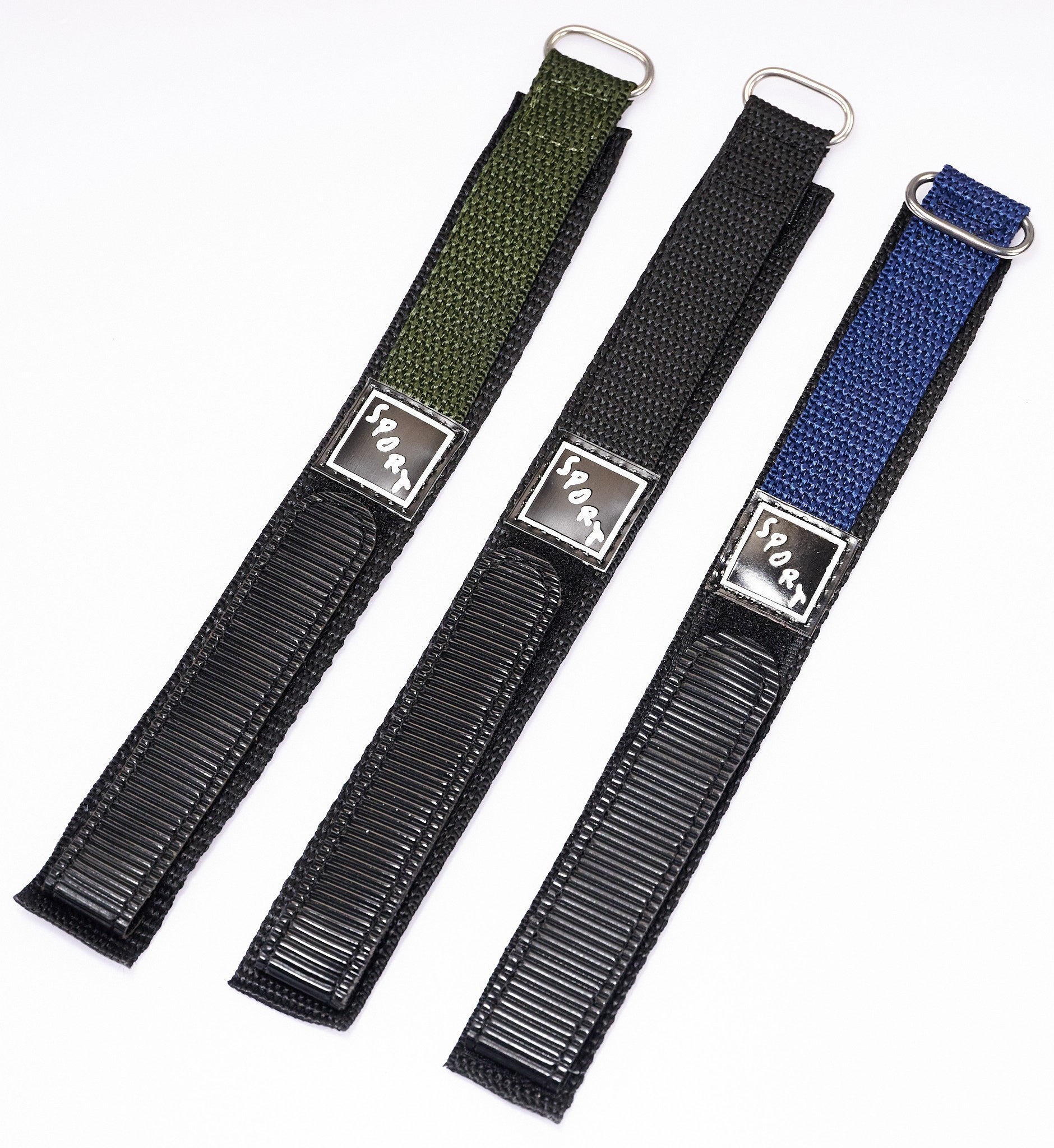 TOUGH Wrap Around Sports Nylon Canvas Quick Release Watch Strap Hook & Loop Band