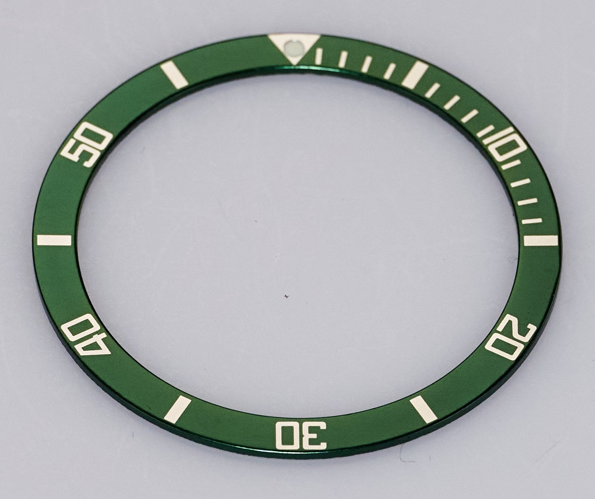 38mm Flat Watch Case Bezel Insert Part Aluminium Green Orange Black