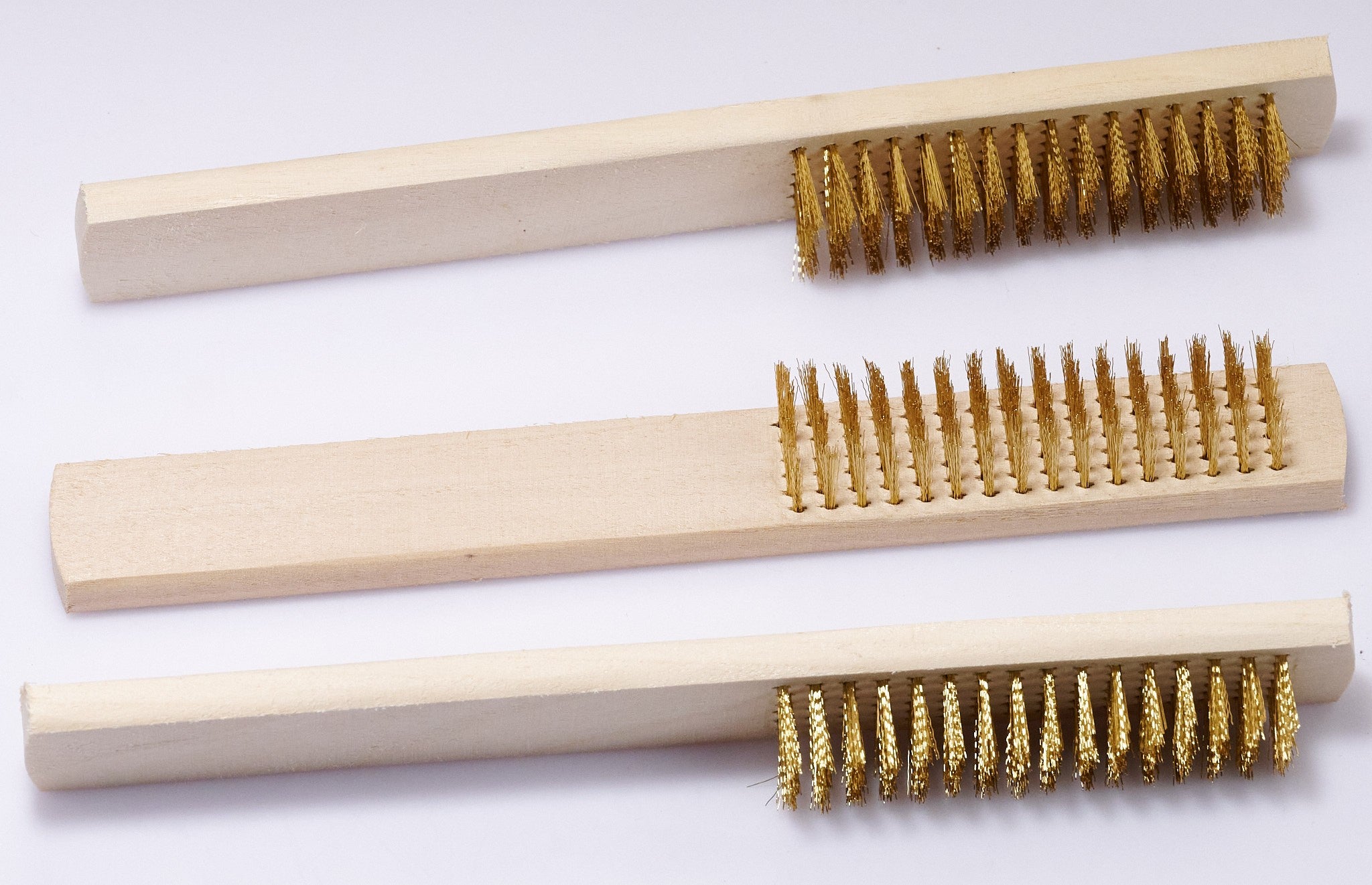 3x Brass Bench Cleaning Brush Jewellers & Watchmakers Clean Work Area