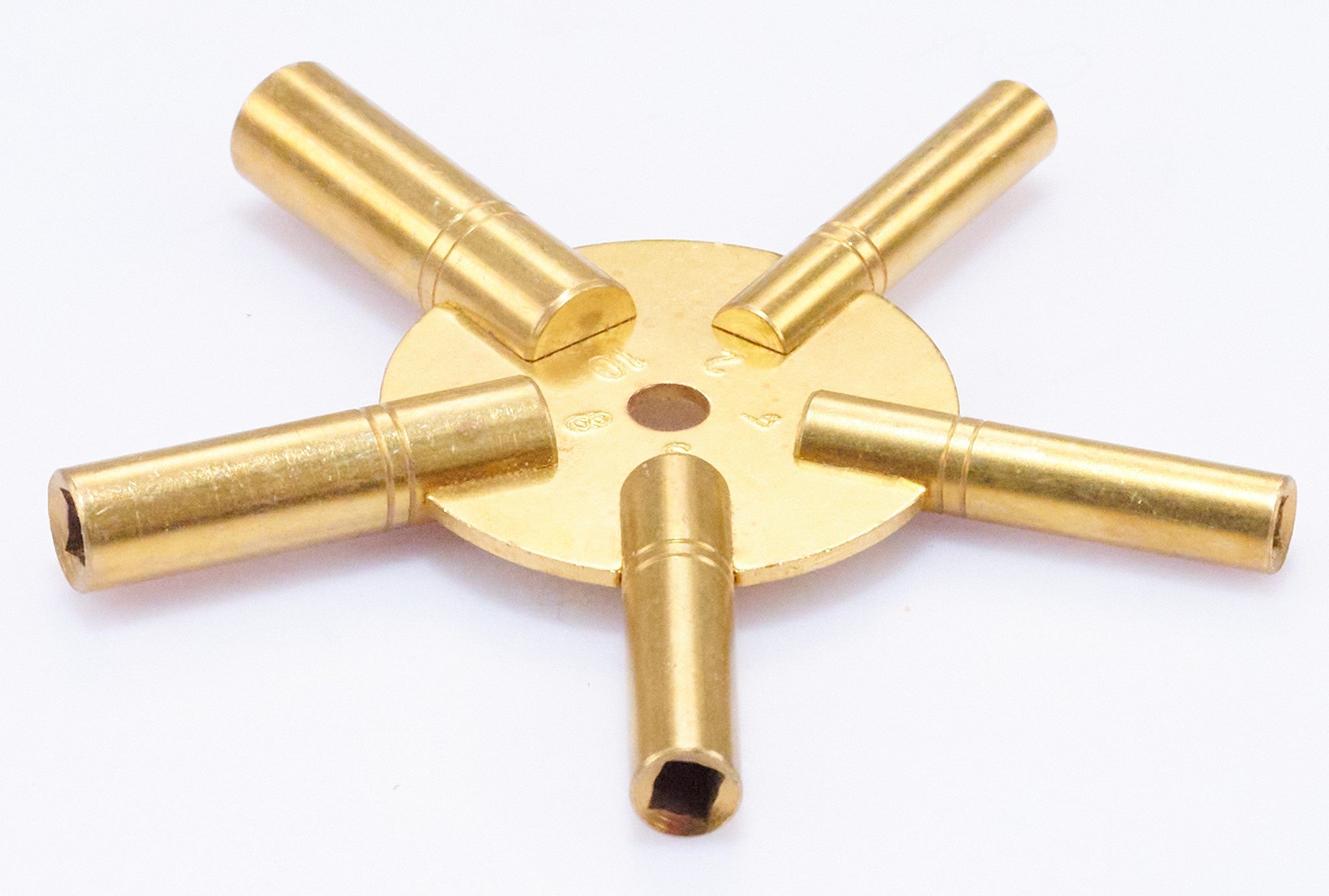 Clock Spider Keys Brass Winding Key 2-10 Evens Key Winds All Old Clocks Winder