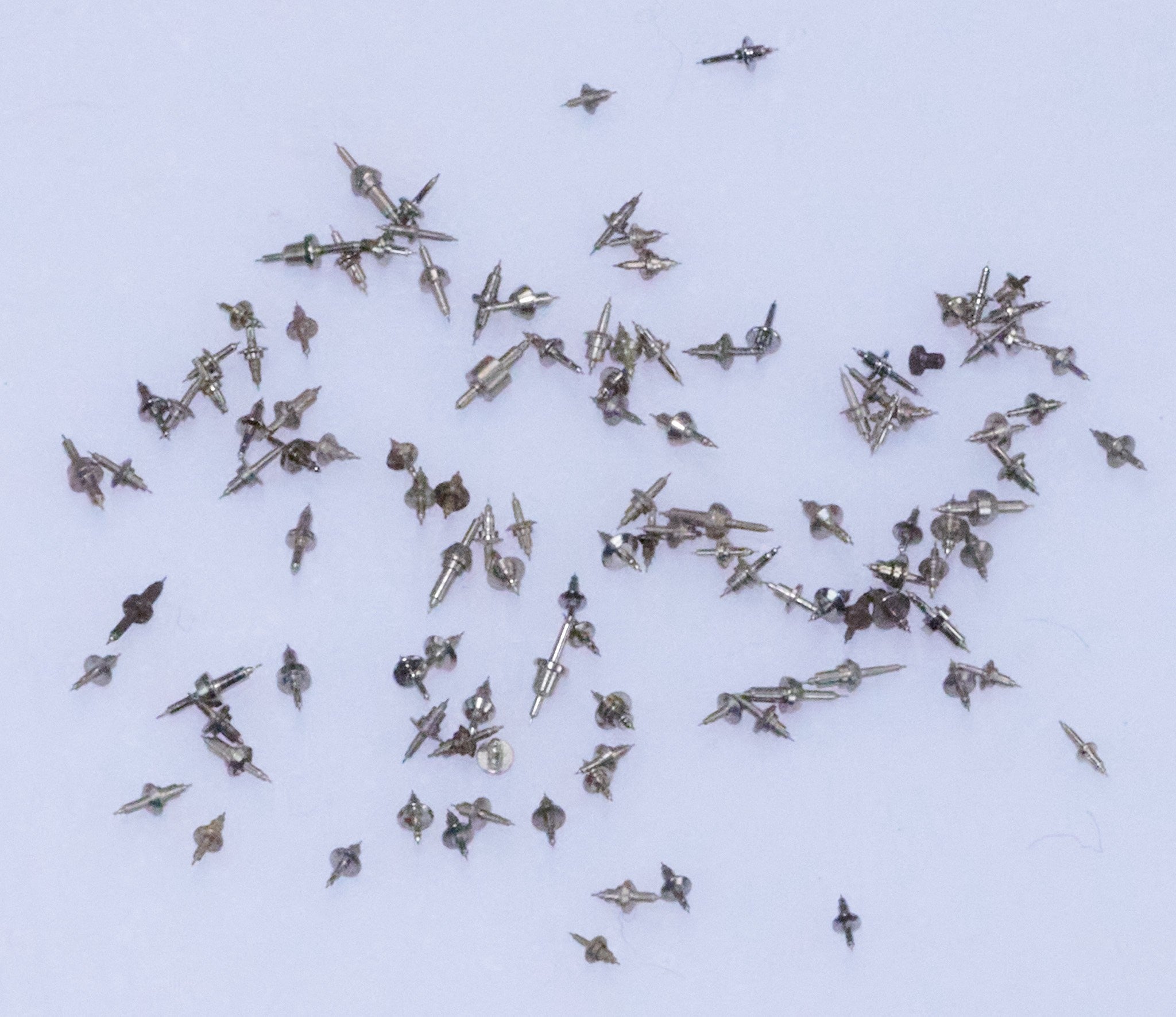 100x BALANCE STAFFS Vintage Watch Spares Parts Mixed Lot Watchmaker Repair Staff