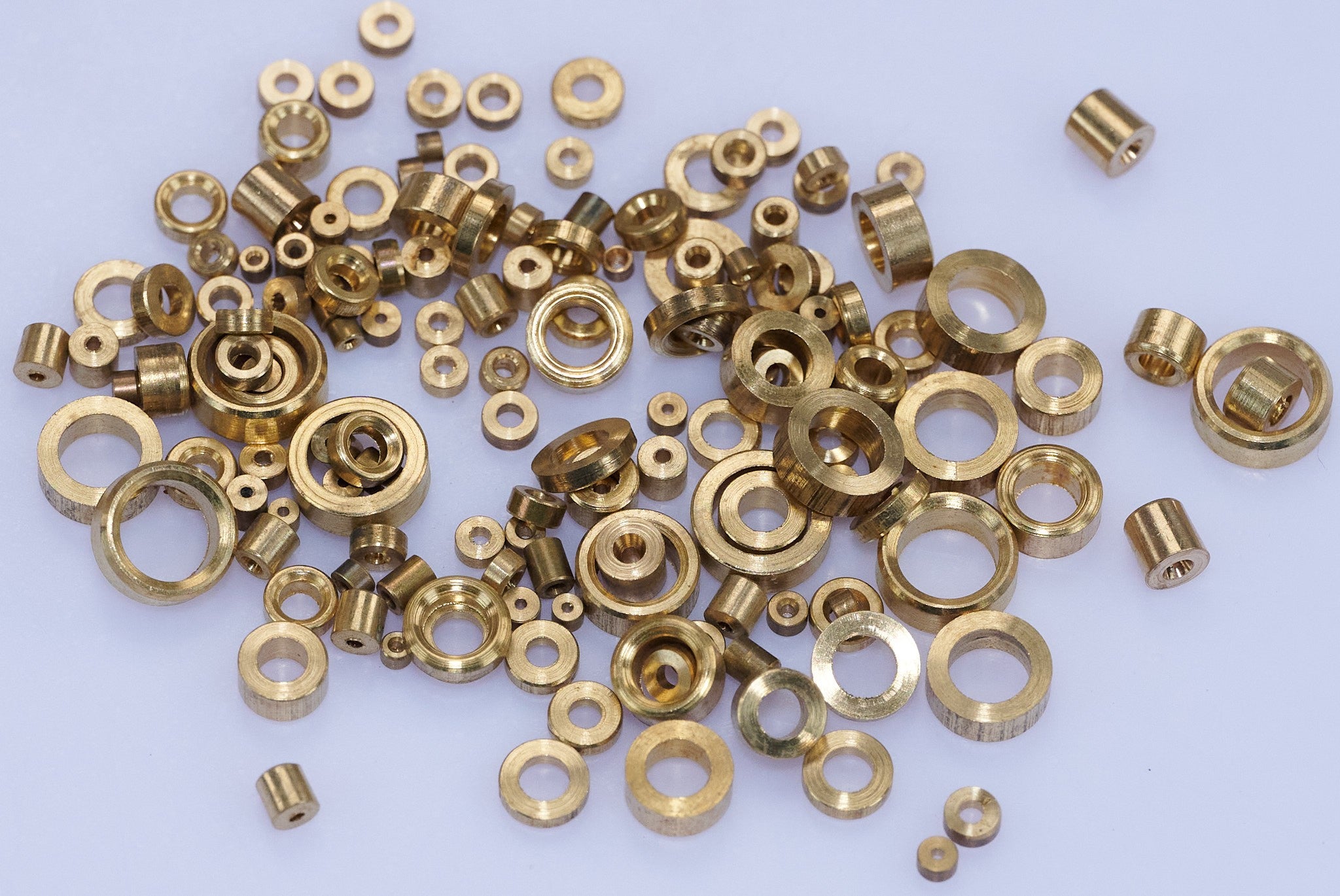 Clock Bushes Brass x100 Assorted Pivot Bush Mixed Sizes Movement Spare Parts New