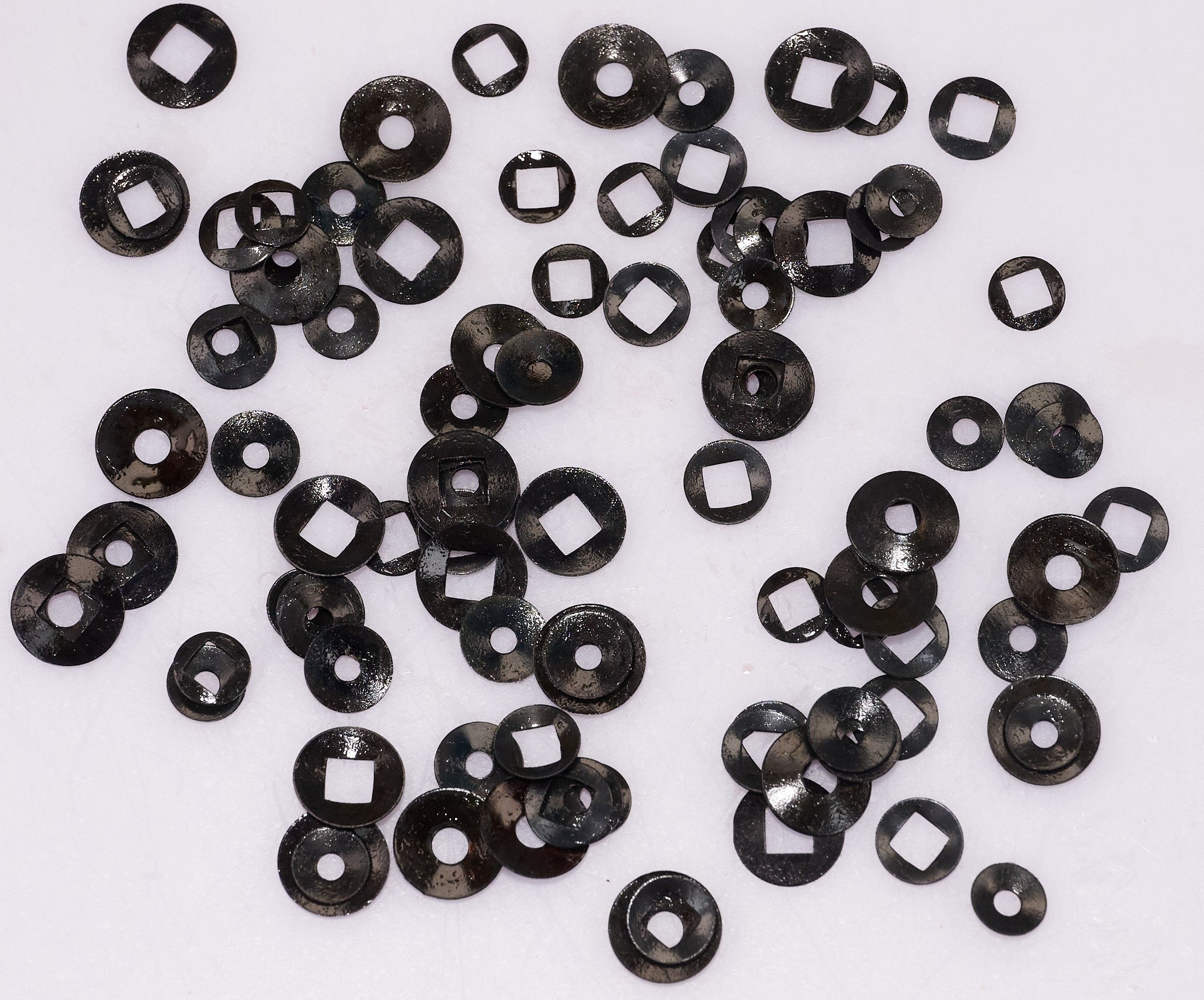 100 Domed Clock Washers Round & Square Hole Clockmakers Movements Parts Repairs