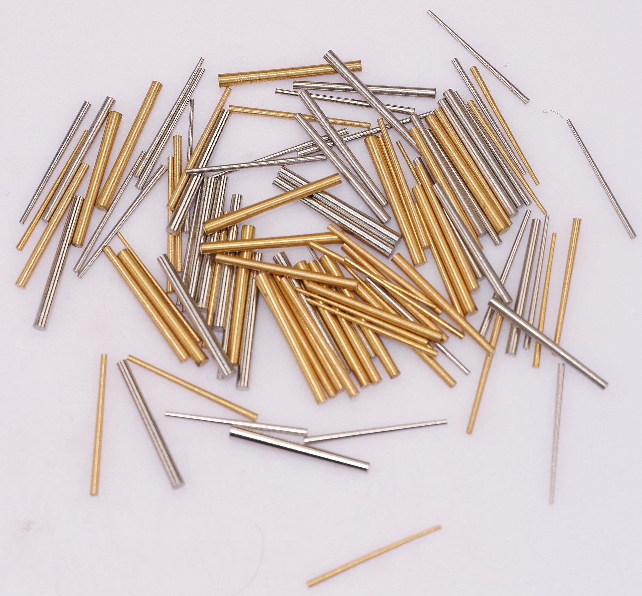 Clock Taper Pins 100x Steel Brass Assorted Mix Sizes Pin Tapered Repairs Parts