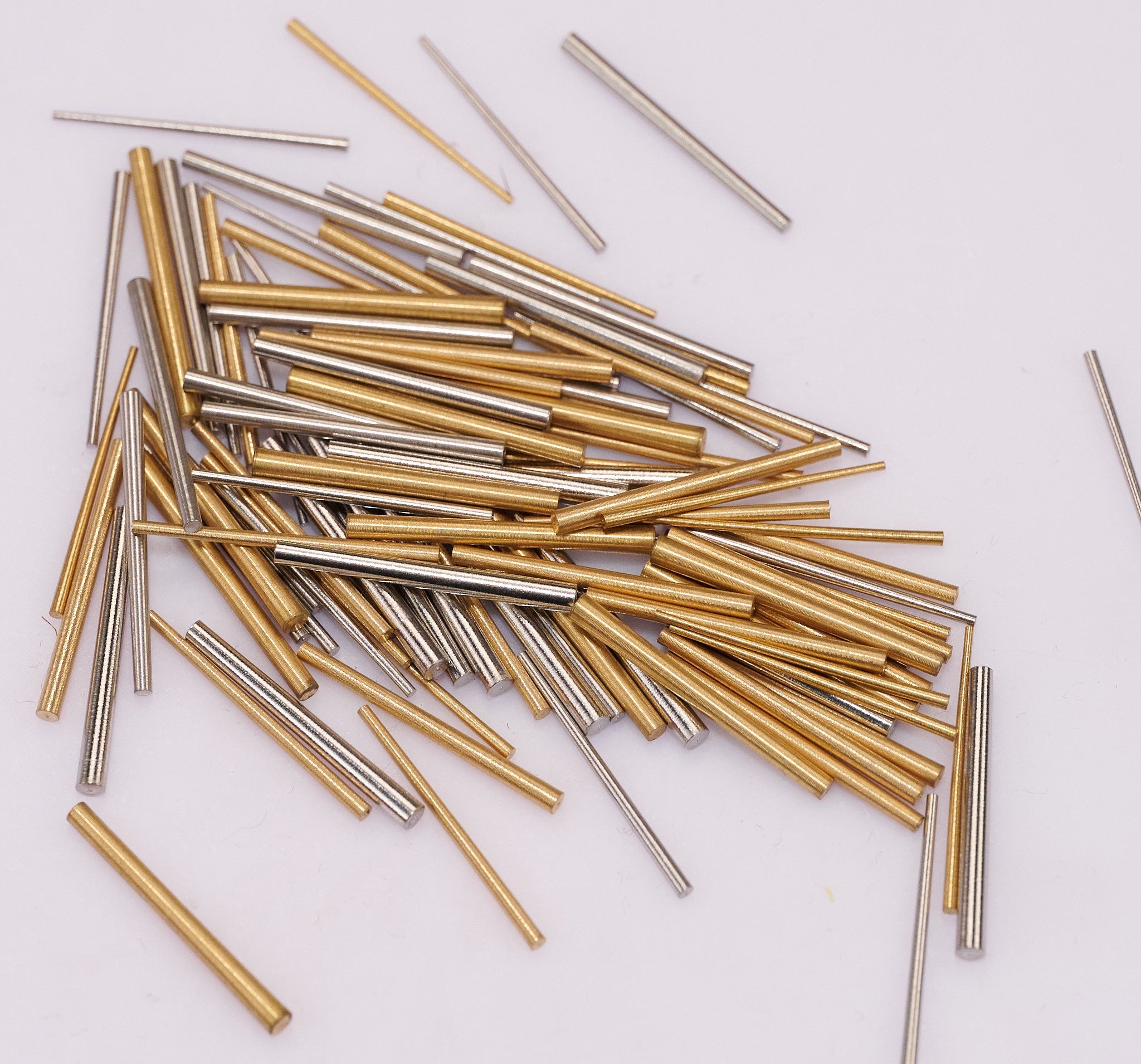 Clock Taper Pins 100x Steel Brass Assorted Mix Sizes Pin Tapered Repairs Parts