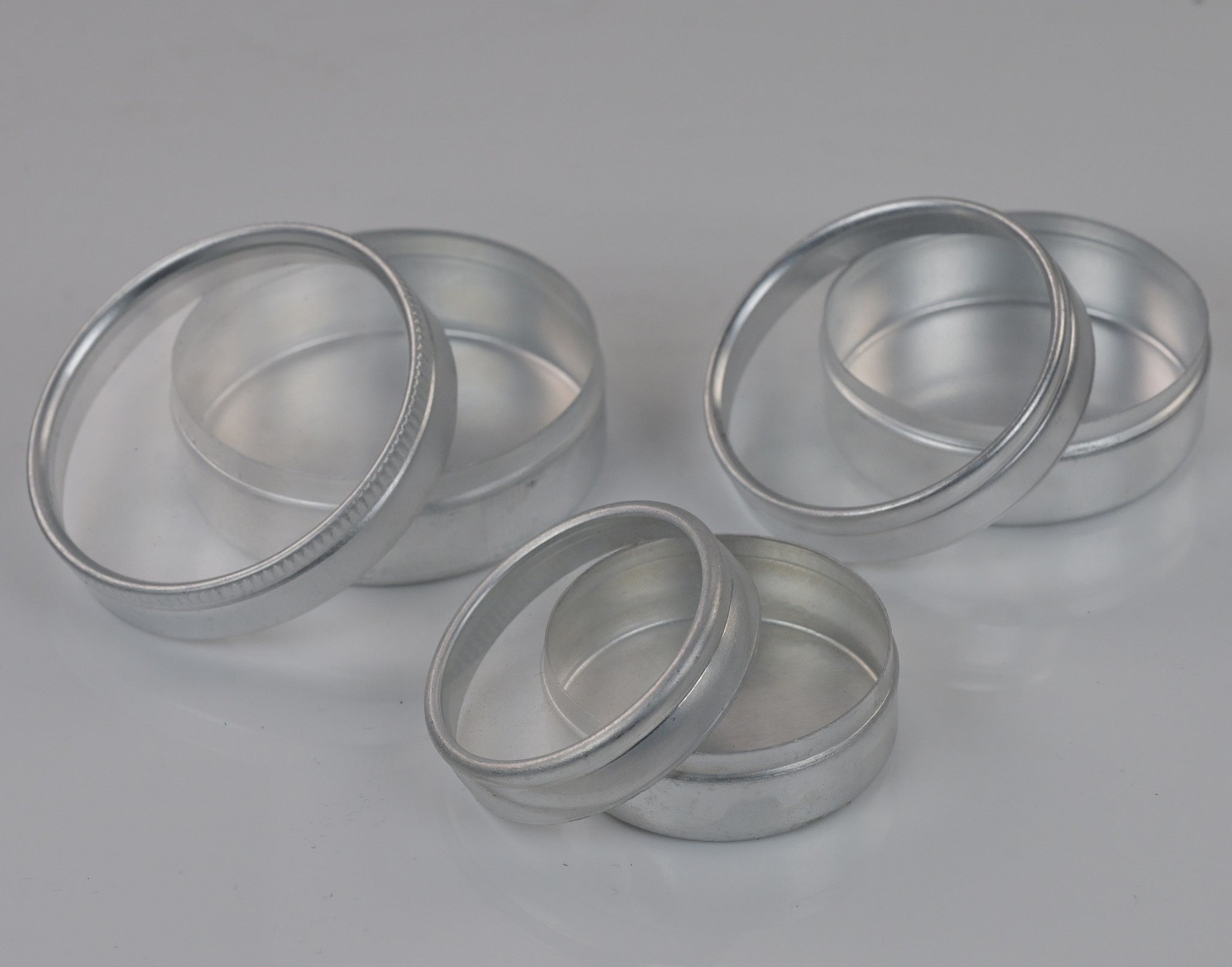 12x Small Containers Watch Repairs Jewellery Parts spares Box Spares Aluminium