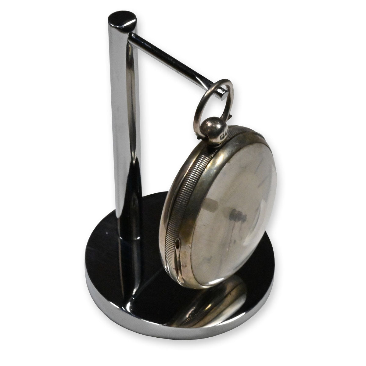 Stand For Pocket Watch Display Chrome Silver Metal Watch Holder Case Collectors