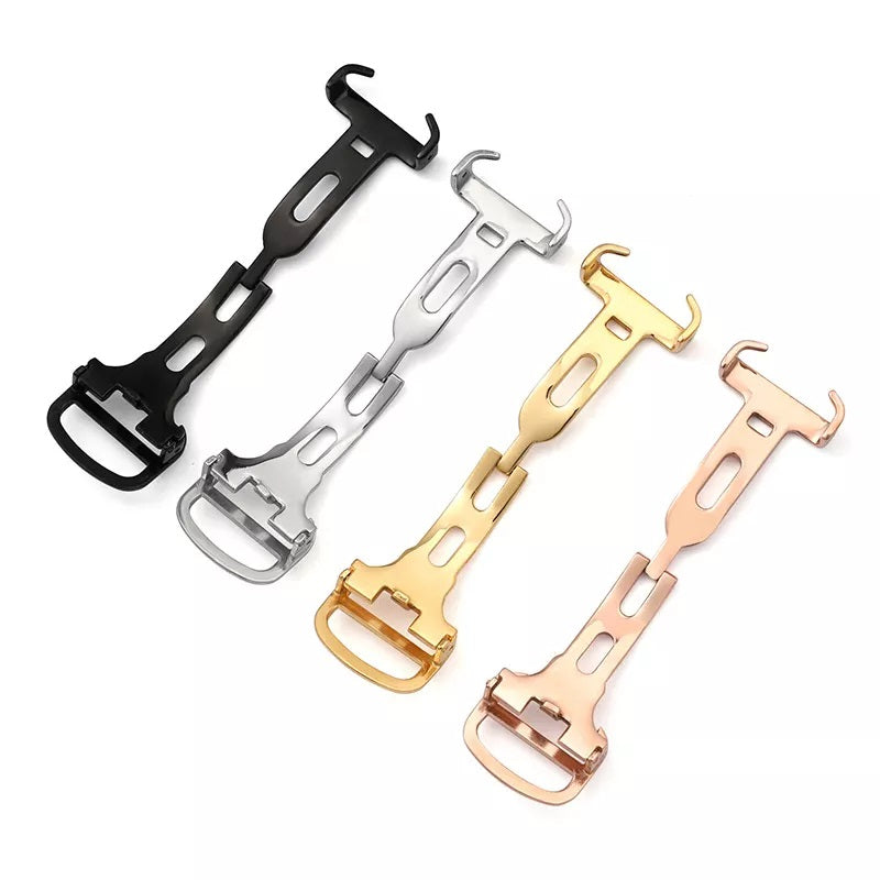 Watch Buckle Deployment Clasp Strap For Cartier 16mm- 20mm Steel Gold Black Rose