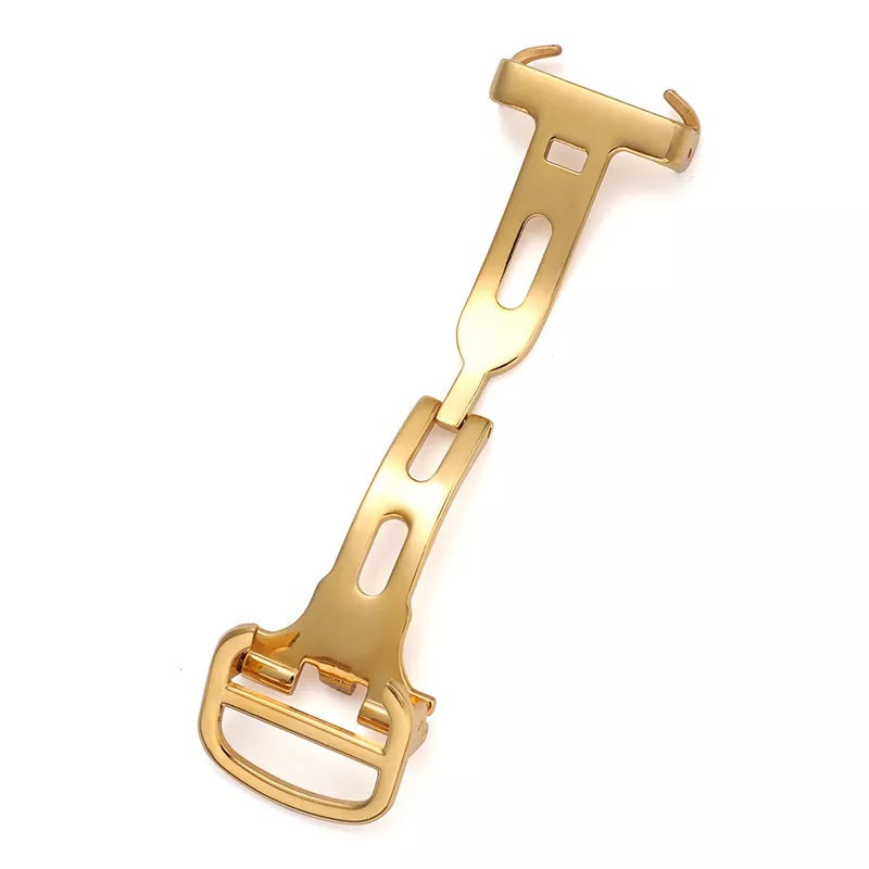 Watch Buckle Deployment Clasp Strap For Cartier 16mm- 20mm Steel Gold Black Rose