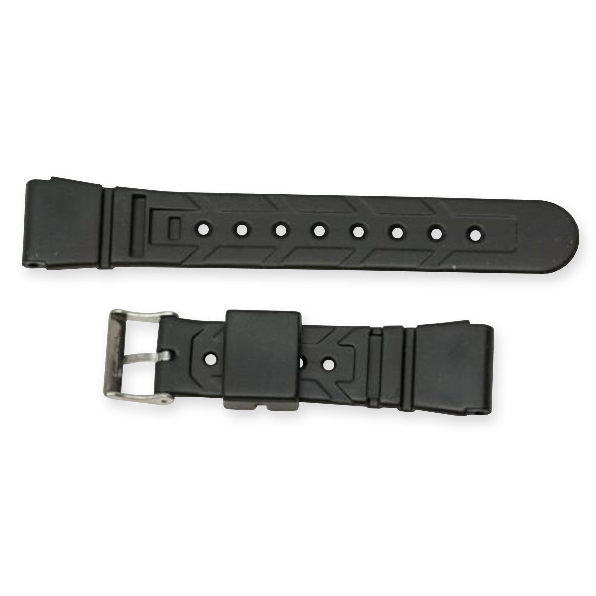 Rubber black 22mm watch strap replacement heavy grade divers waterproof diving