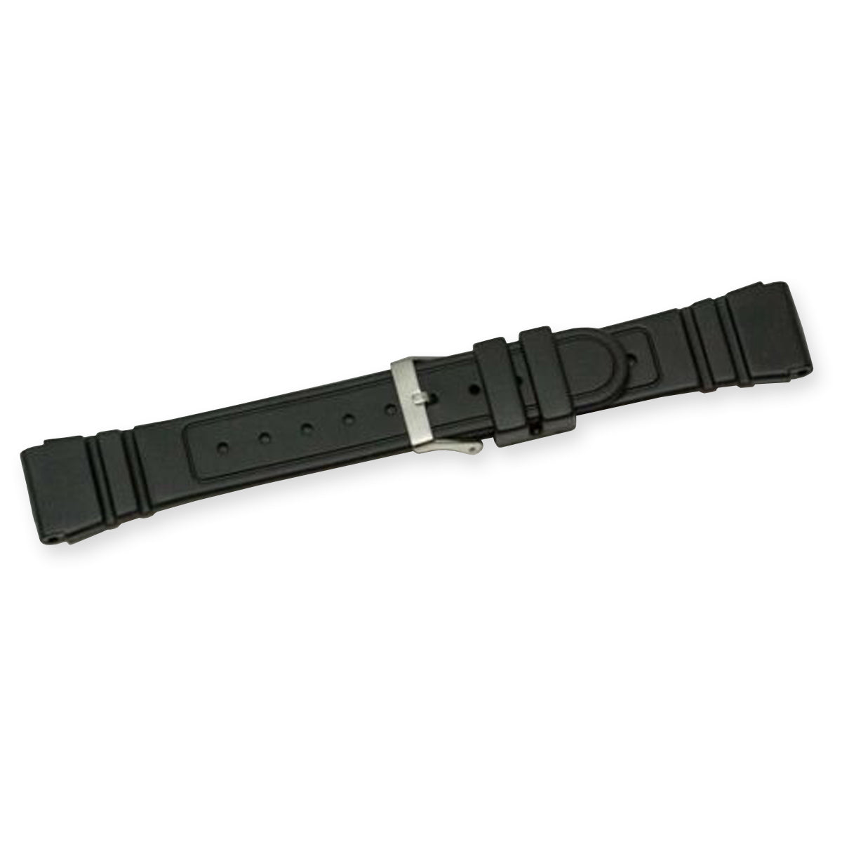 Rubber black 22mm watch strap replacement heavy grade divers waterproof diving
