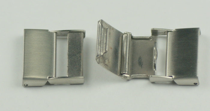 15mm or 16mm Seiko style clasp buckle clip metal mesh straps bracelets safety