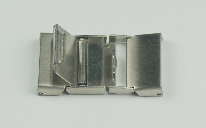 15mm or 16mm Seiko style clasp buckle clip metal mesh straps bracelets safety