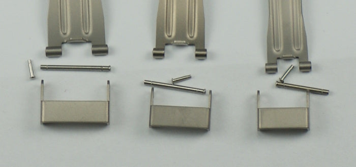 Ladies TITANIUM BUCKLE SAFETY CLASP metal band 10mm 12mm 14mm strap bracelet NEW