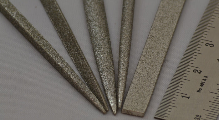 SET OF 5 DIAMOND FILES 14CM LONG HOBBY CRAFT FOR GLASS WOOD CERAMIC TILES etc