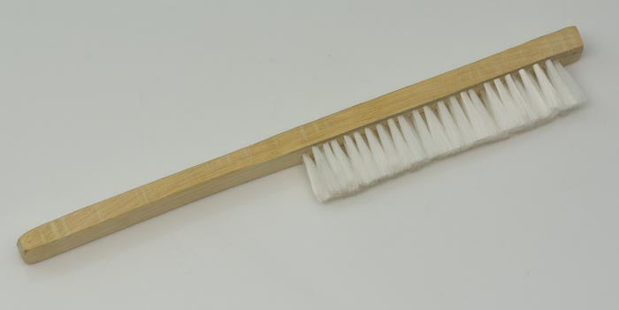 Soft nylon bench brush wooden handle clean jewellery craft clockmakers cleaning