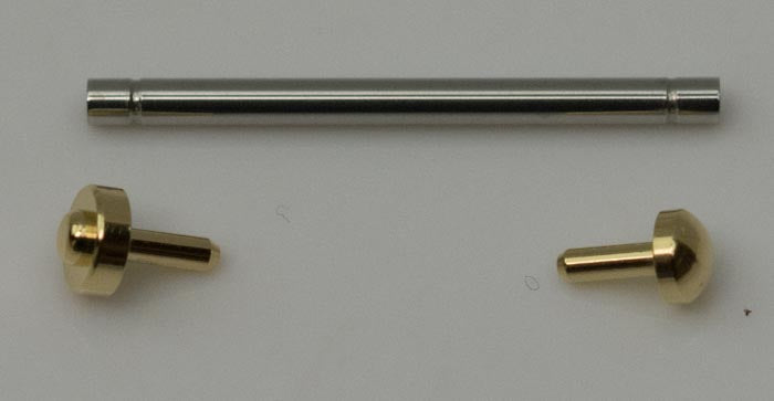 Watch strap pressure pin bars and rivet ends 1.5mm diameter friction clasp