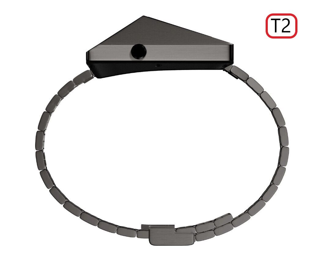 Cyber Mens Watch Retro Like Vintage 70's 80's LED Space Steampunk SOLAR CHARGED