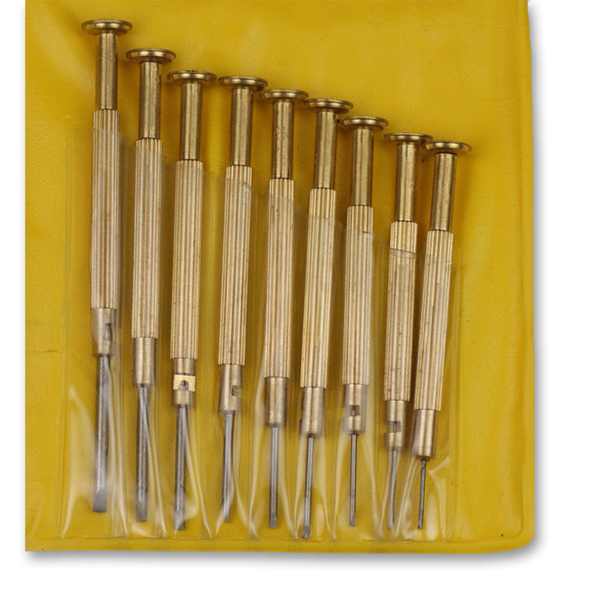 BRASS Watchmakers Watch Screwdrivers Set x9 HIGH QUALITY Stella Repairs Tool