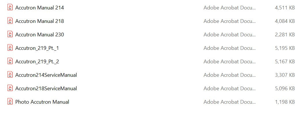 Bulova Vintage Watch Movement PART SHEETS Repairs Data PDF Files Accutron