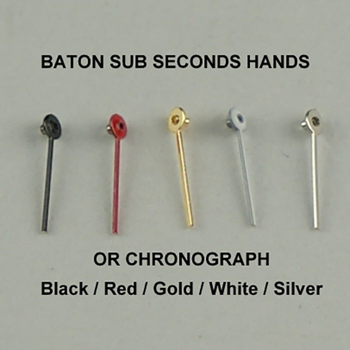 Chronograph or sub seconds small watch hands dial chrono vintage STRAIGHT BATON