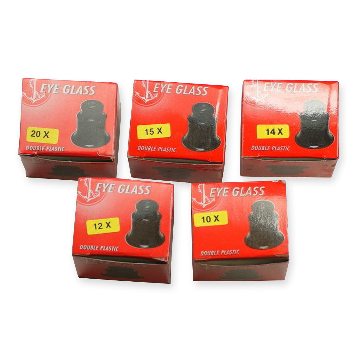 eyeglass loupe HIGH MAGNIFICATION 5 SET magnifier watchmakers 10x 20x 15x 14x