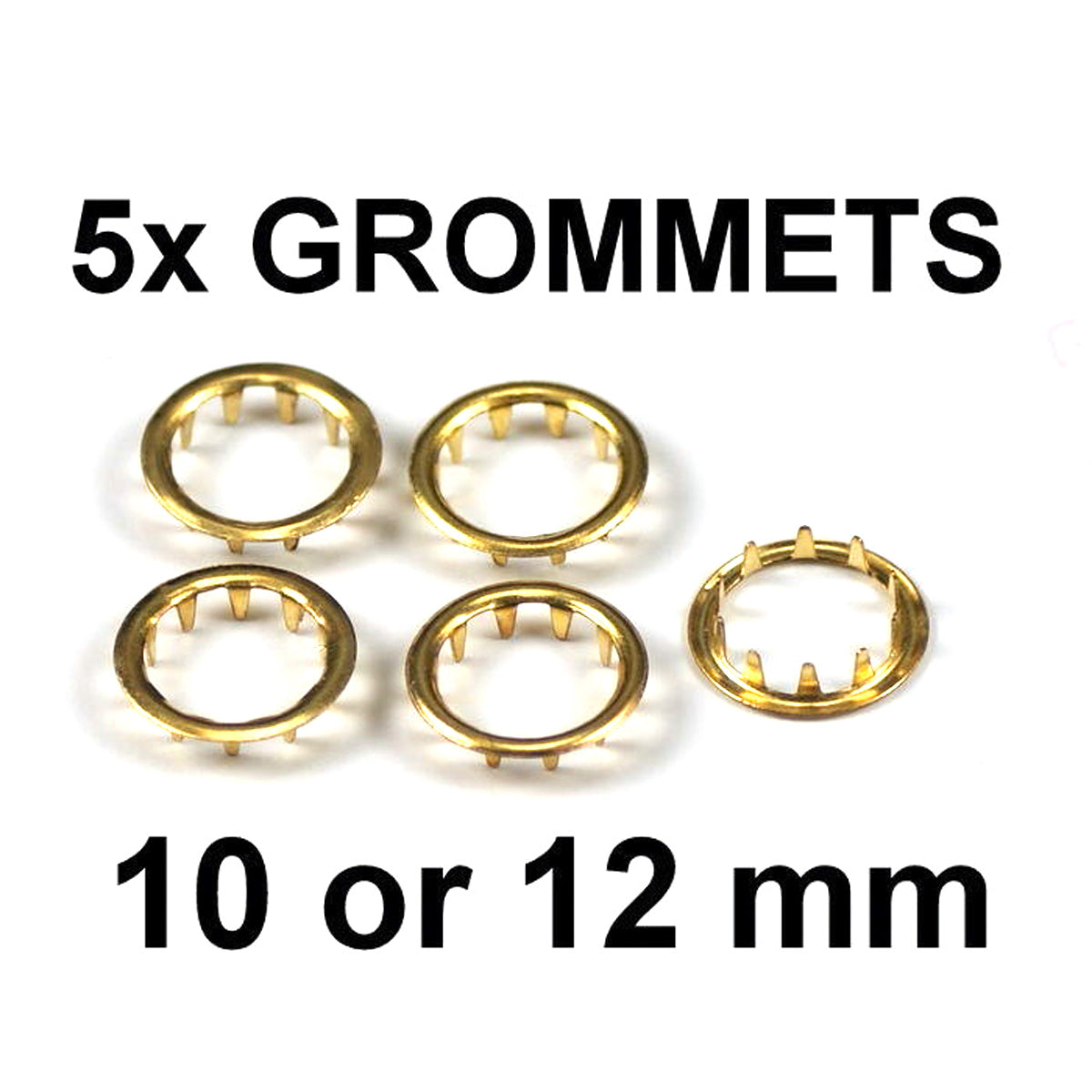 Clock grommets dial key hole brass finish collets 10mm 12mm old antique clocks