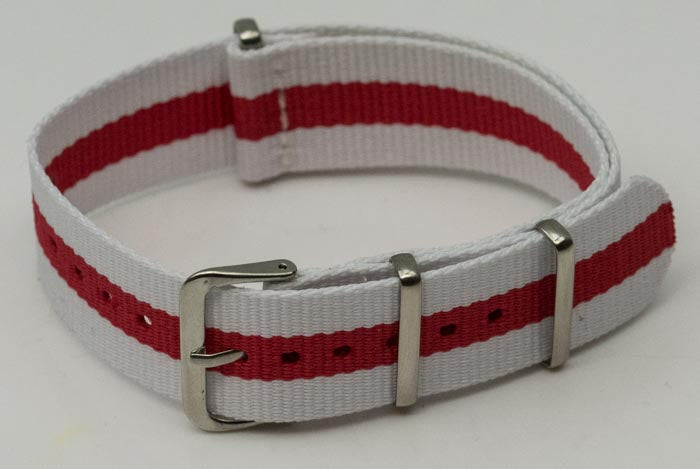 UK English St George Military Watch Strap Mens Nylon Divers Army Tough Band