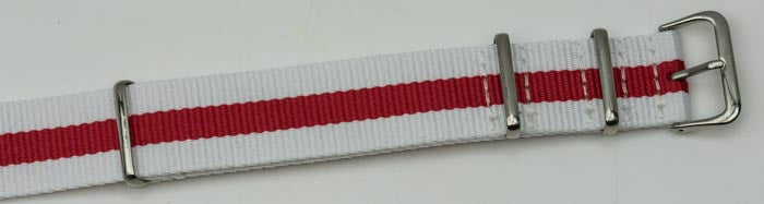 UK English St George Military Watch Strap Mens Nylon Divers Army Tough Band