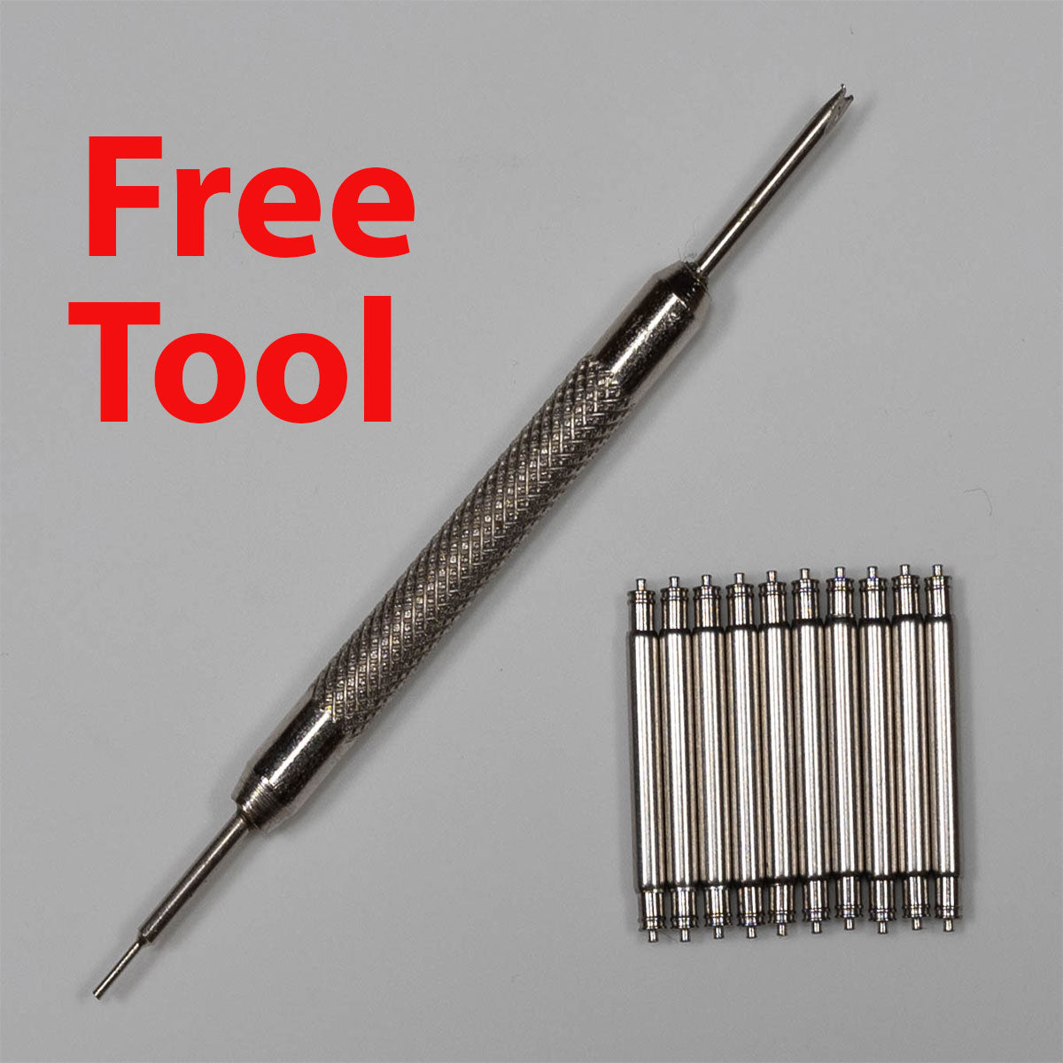 10x Spring Bars Heavy Duty Thick 2mm or 2.5mm Watch Straps FREE FITTING TOOL